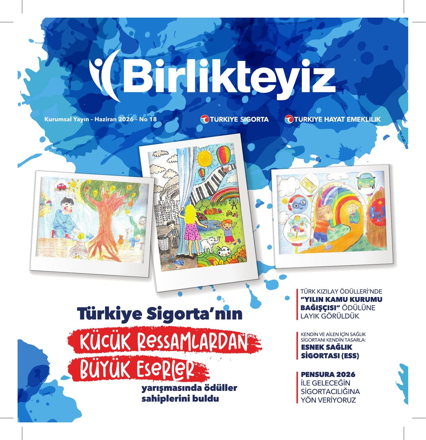 Birlikteyiz dergisinin kapak ve iç sayfa tasarımı